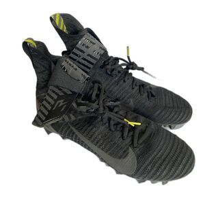 Nike Alpha Menace Elite 2 Black Flyknit Football Cleats US 11‎